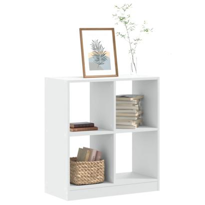 Bibliotecă, albă, 68,5x32x75 cm, lemn prelucrat GartenMobel Dekor