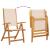 Set mobilier de grădină, 9 piese, lemn masiv acacia/textilenă GartenMobel Dekor