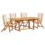 Set mobilier de grădină, 5 piese, lemn masiv acacia/textilenă GartenMobel Dekor