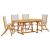 Set mobilier de grădină, 5 piese, lemn masiv acacia/textilenă GartenMobel Dekor