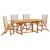 Set mobilier de grădină, 5 piese, lemn masiv acacia/textilenă GartenMobel Dekor