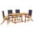 Set mobilier de grădină, 5 piese, lemn masiv acacia/textilenă GartenMobel Dekor