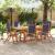 Set mobilier de grădină, 7 piese, lemn masiv acacia/textilenă GartenMobel Dekor