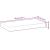 Raft suspendat, 60x20x4 cm, lemn masiv de acacia netratat GartenMobel Dekor