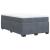 Pat box spring cu saltea, gri închis, 120x190 cm, catifea GartenMobel Dekor