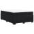 Pat box spring cu saltea, negru, 140x190 cm, catifea GartenMobel Dekor