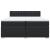 Pat box spring cu saltea, negru, 200x200 cm, piele ecologică GartenMobel Dekor