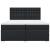 Pat box spring cu saltea, negru, 200x200 cm, piele ecologică GartenMobel Dekor