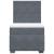 Pat box spring cu saltea, gri închis, 80x200 cm, catifea GartenMobel Dekor