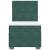 Pat continental cu saltea, verde închis, 80x200 cm, catifea GartenMobel Dekor
