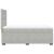 Pat box spring cu saltea, gri deschis, 100x200 cm, catifea GartenMobel Dekor