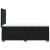 Pat box spring cu saltea, negru, 100x200 cm, catifea GartenMobel Dekor