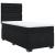 Pat box spring cu saltea, negru, 100x200 cm, catifea GartenMobel Dekor