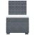 Pat box spring cu saltea, gri închis, 100x200 cm, catifea GartenMobel Dekor