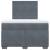 Pat box spring cu saltea, gri închis, 120x190 cm, catifea GartenMobel Dekor