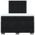 Pat box spring cu saltea, negru, 120x190 cm, catifea GartenMobel Dekor