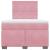 Pat box spring cu saltea, roz, 120x200 cm, catifea GartenMobel Dekor
