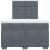 Pat box spring cu saltea, gri închis, 120x200 cm, catifea GartenMobel Dekor