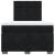 Pat box spring cu saltea, negru, 120x200 cm, catifea GartenMobel Dekor