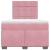 Pat box spring cu saltea, roz, 120x200 cm, catifea GartenMobel Dekor