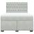 Pat box spring cu saltea, gri deschis, 140x190 cm, catifea GartenMobel Dekor