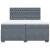 Pat box spring cu saltea, gri închis, 200x200 cm, catifea GartenMobel Dekor