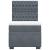 Pat box spring cu saltea, gri închis, 80x200 cm, catifea GartenMobel Dekor