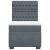 Pat box spring cu saltea, gri închis, 100x200 cm, catifea GartenMobel Dekor
