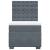 Pat box spring cu saltea, gri închis, 100x200 cm, catifea GartenMobel Dekor