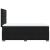 Pat box spring cu saltea, negru, 100x200 cm, catifea GartenMobel Dekor