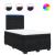 Pat box spring cu saltea, negru, 120x190 cm, catifea GartenMobel Dekor
