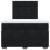 Pat box spring cu saltea, negru, 120x200 cm, catifea GartenMobel Dekor