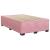 Pat box spring cu saltea, roz, 120x200 cm, catifea GartenMobel Dekor