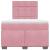 Pat box spring cu saltea, roz, 120x200 cm, catifea GartenMobel Dekor