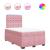 Pat box spring cu saltea, roz, 120x200 cm, catifea GartenMobel Dekor