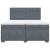Pat box spring cu saltea, gri închis, 200x200 cm, catifea GartenMobel Dekor