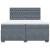 Pat box spring cu saltea, gri închis, 200x200 cm, catifea GartenMobel Dekor