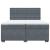 Pat box spring cu saltea, gri închis, 200x200 cm, catifea GartenMobel Dekor