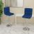 Scaune de bar, 2 buc., albastru, material textil GartenMobel Dekor