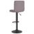 Scaune de bar, 2 buc., gri taupe, material textil GartenMobel Dekor