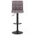 Scaune de bar, 2 buc., gri taupe, material textil GartenMobel Dekor