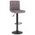 Scaune de bar, 2 buc., gri taupe, material textil GartenMobel Dekor