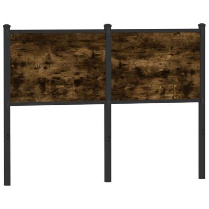 Tăblie de pat, stejar fumuriu, 120 cm, lemn prelucrat și oțel GartenMobel Dekor