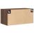 Dulap de perete, stejar maro, 80x42,5x40 cm, lemn compozit GartenMobel Dekor