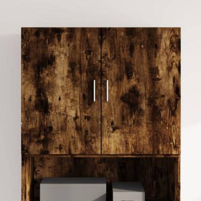 Dulap de perete, stejar fumuriu, 80x42,5x64 cm, lemn compozit GartenMobel Dekor
