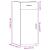Dulap, gri beton, 40x42,5x93 cm, lemn prelucrat GartenMobel Dekor