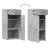 Dulap, gri beton, 40x42,5x93 cm, lemn prelucrat GartenMobel Dekor