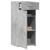Dulap, gri beton, 40x42,5x93 cm, lemn prelucrat GartenMobel Dekor