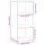 Dulap, stejar fumuriu, 40x41x93 cm, lemn prelucrat GartenMobel Dekor