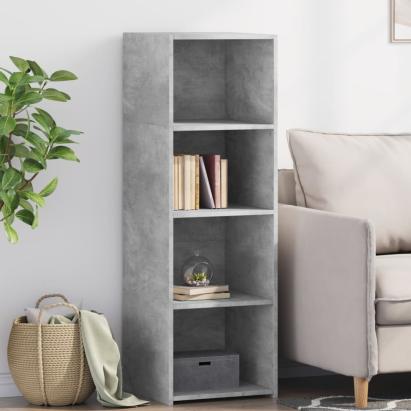 Dulap înalt, gri beton, 40x41x124 cm, lemn prelucrat GartenMobel Dekor